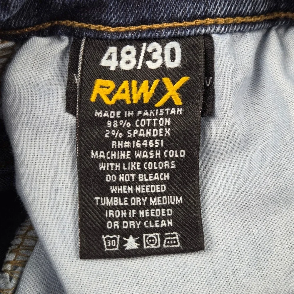Raw X Jeans Mens 48 Blue Straight Fit Denim Classic Casual Excellent
